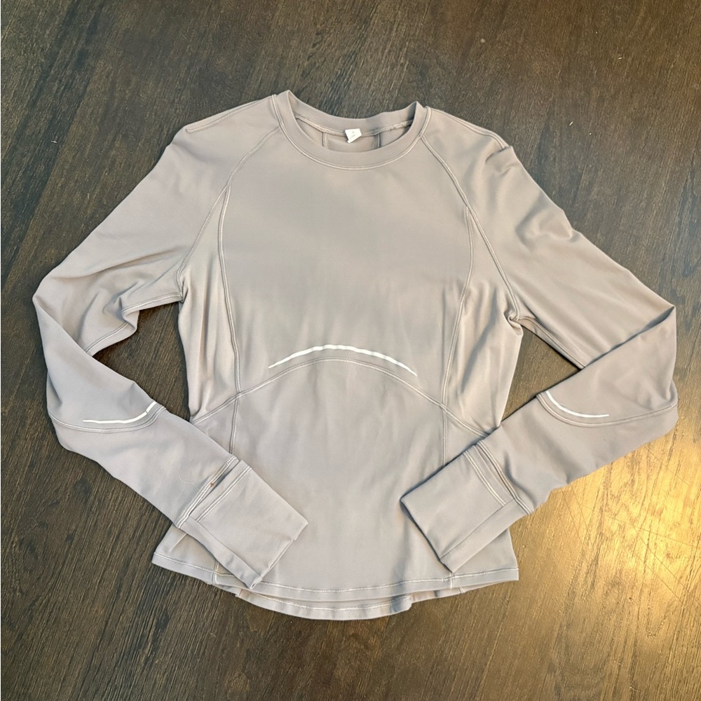 lululemon athletica Long Sleeve Top - Light Gray